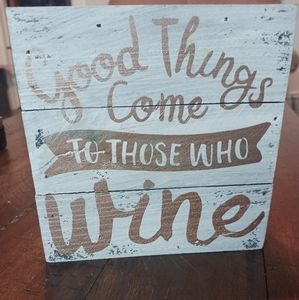 Wooden decor sign